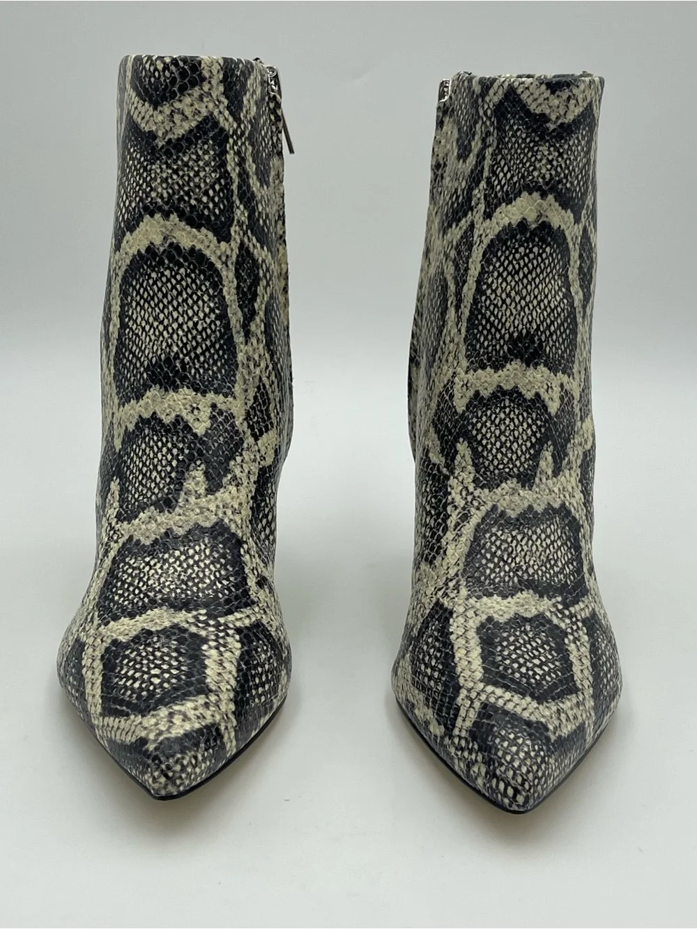 Marc Fisher SZ 5M Iggy  Pointed Toe Dress Booties Snake Kitten Heel MSRP $179